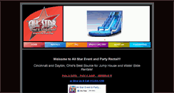 Desktop Screenshot of allstareventandpartyrental.com